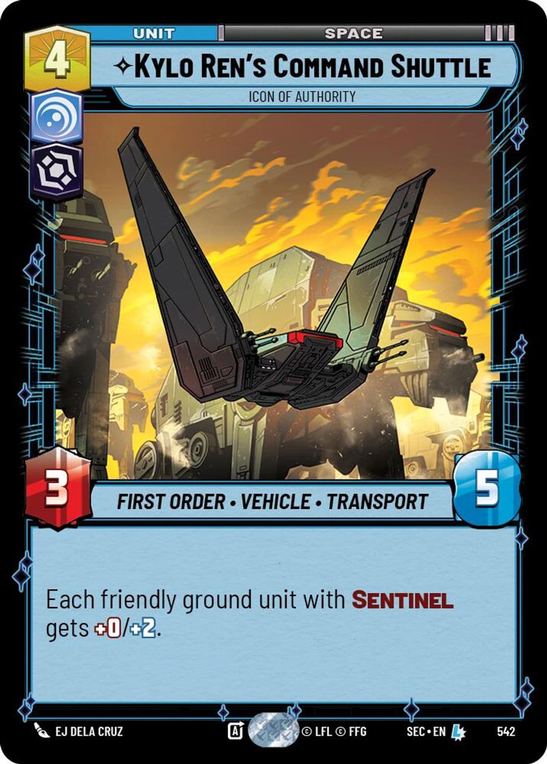 Kylo Ren's Command Shuttle - Icon of Authority