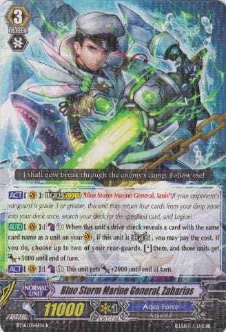 Blue Storm Marine General, Zaharias