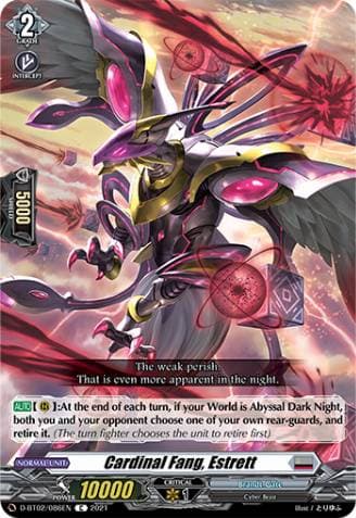 Cardinal Fang, Estrett