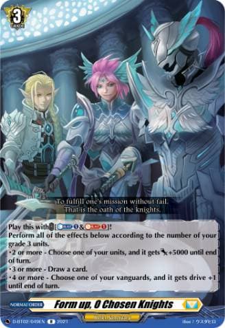 Form Up, O Chosen Knights