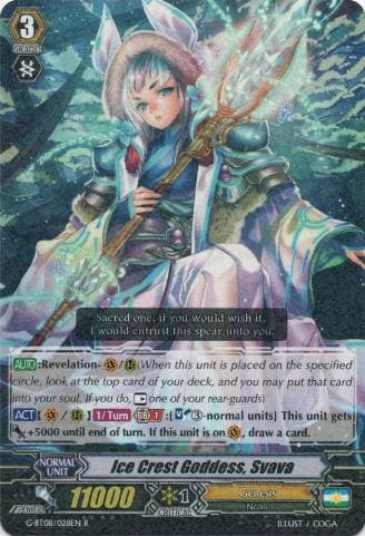 Ice Crest Goddess, Svava
