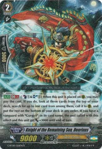 Knight of the Remaining Sun, Henrinus