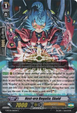 Next-era Regalia, Skuld
