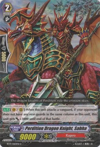 Perdition Dragon Knight, Sabha