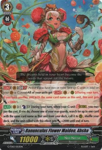Ranunculus Flower Maiden, Ahsha