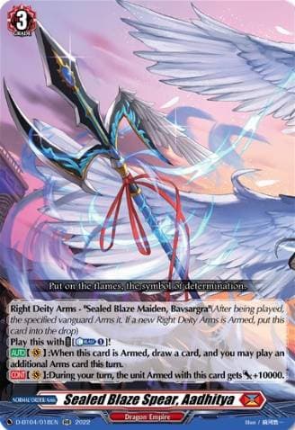 Sealed Blaze Spear, Aadhitya