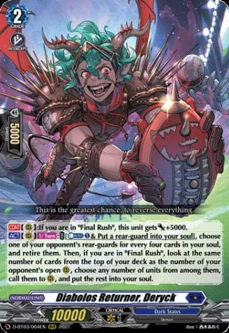 Diabolos Returner, Deryck