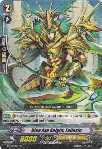 Blue Axe Knight, Taliesin